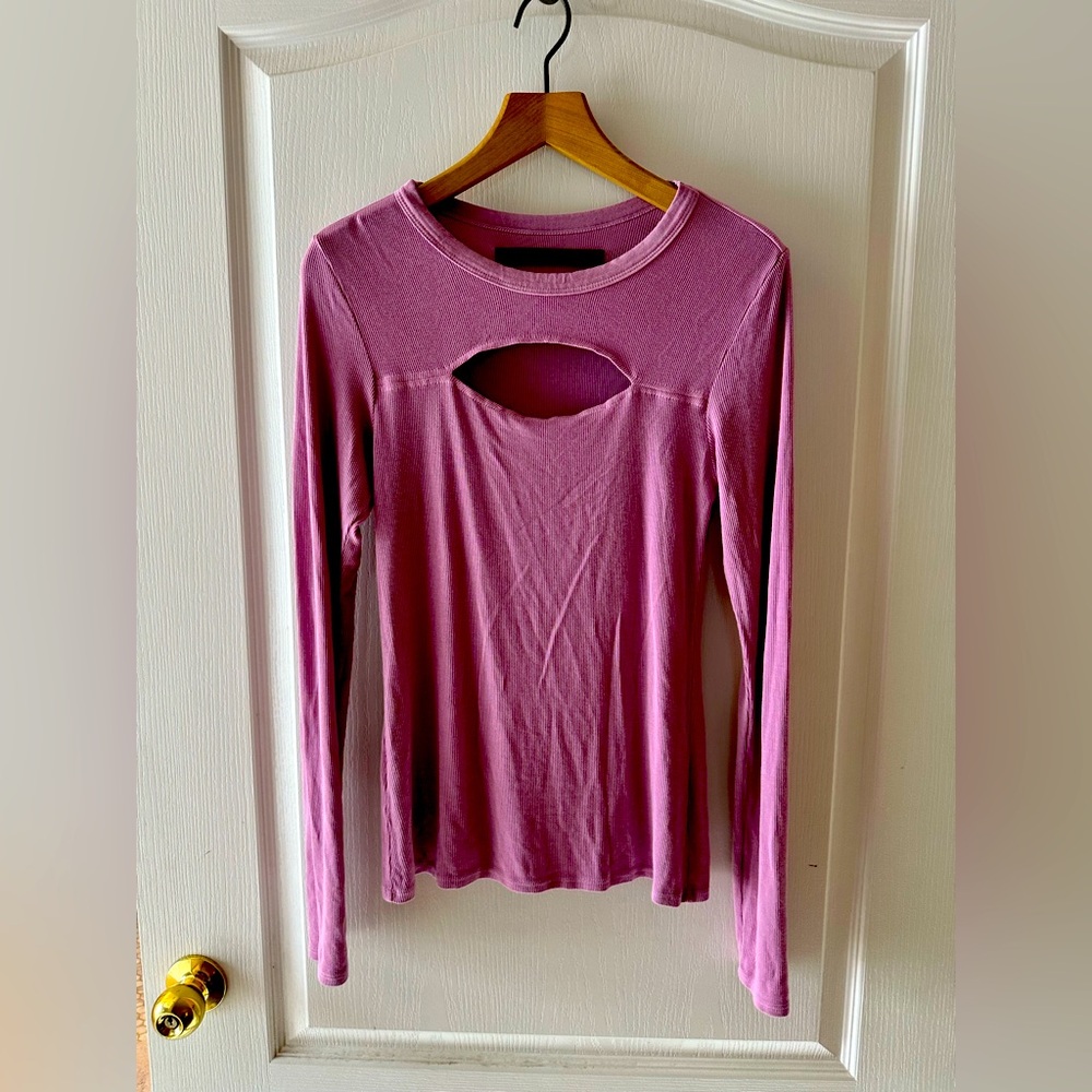 Pretty in pink peephole top from Enza Costa